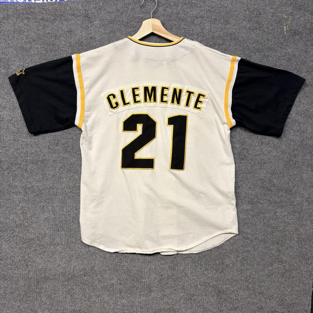 Vintage Starter Pittsburgh Pirates Roberto Clemente #21 Jersey Shirt MLB Mens M